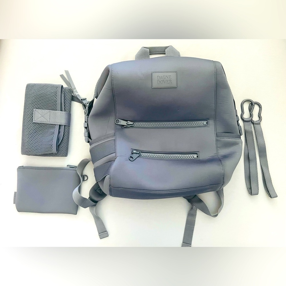 Dagne Dover Medium Indi Diaper Backpack - Ash Blue